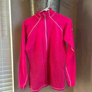 Nike, pink pro half zip